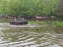 kody was the biggest truck there. He just had to burry right in the middle