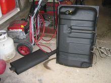 Muffler and Tank are prepared for the reinstall, coming soon.