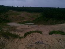 Wash outs and mud pit.