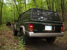 One of the first wheeling trips just after I bought her. Stock on 235/75/15's.