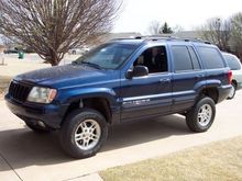 Completed lift, with original tires.