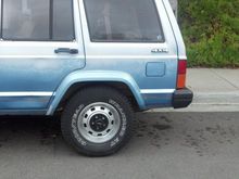 Left side, rear