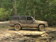 This is my 97 Country parked above the waterfall at DTOR.
