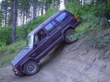 Turning around on a narrow forest road. Caribou National Forest. (don't worry I don't leave the dirt road in the National Forests)