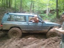 "I can't believe you got us stuck!"