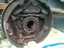 Mechanic said my rear axle seals were leaking...bad. So I thought, "I'll do the ZJ Disc Conversion!" Screw drums.