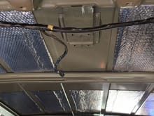Added some sound deadening insulation when I recovered my headliner.