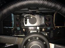 Ran wires for audio to the aux in on the radio, and a fused lightning wire for power