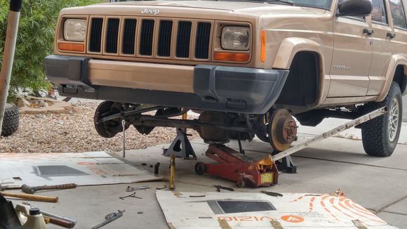 99 xj 4x4 conversion front axle
