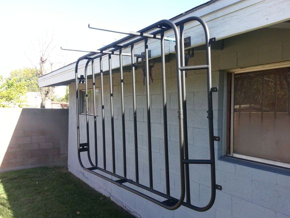 finished texture paint on rack