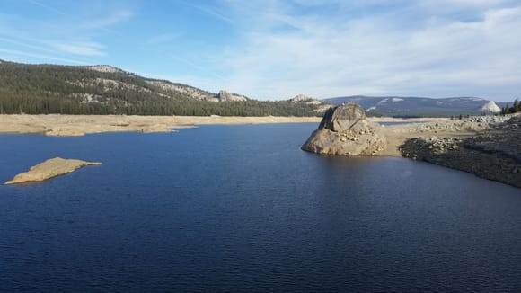 Courtright reservoir before the trail head