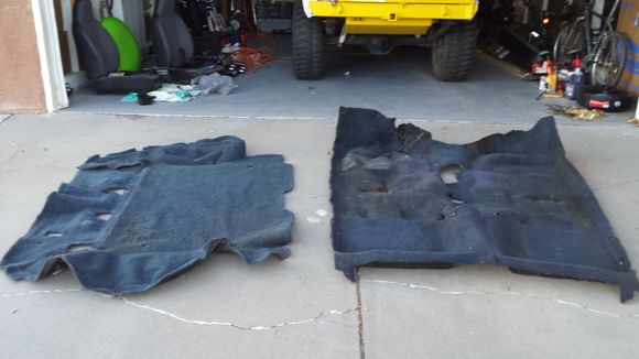 Replacement carpet out of an '88 at the JY