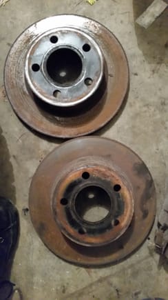 Here are the old rotors... decide to go all or nothing