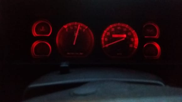 Red LED backlight conversion