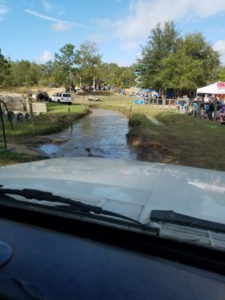 Simulated water crossing.
