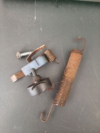 ​​​​​​​I took apart what was able to be taken apart. I did not want to cut the rivets or undo anything that was permanent. It the assembly needs adjusted or worked, I'll cross that bridge after its cleaned.