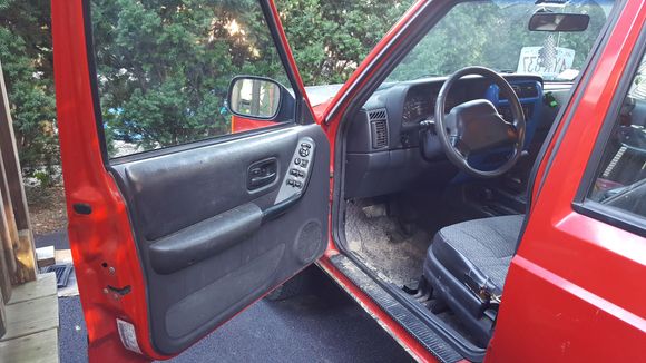 Driver side interior pretty clean, came with some LED lights inside which are nice