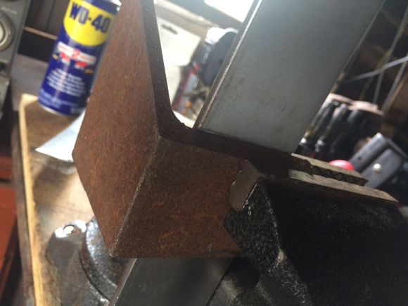 Here’s the piece I cut off. I’m using it to help bend other pieces.