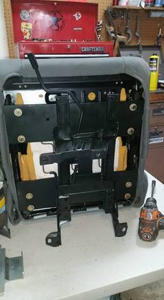 bracket and slide bolted together