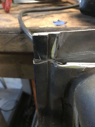 On the ends is this door edge area.