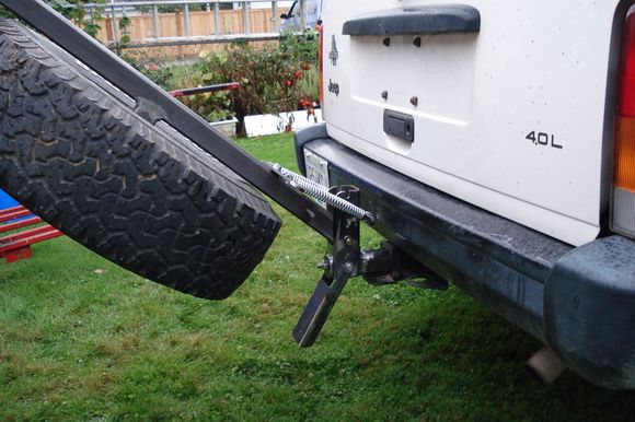 Step on to release catch, spring loaded requires no effort to lock upright.