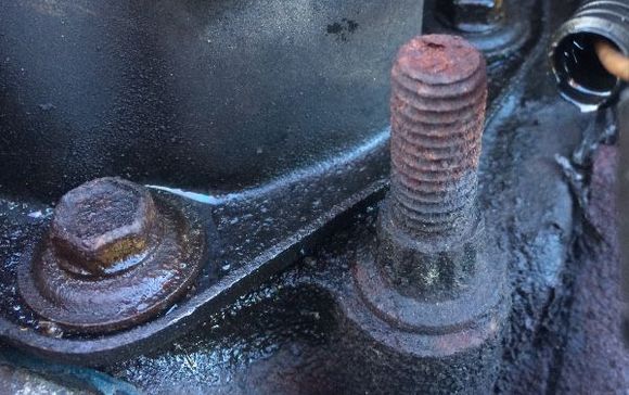 Head Stud - After Engine Degreaser.