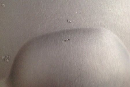 Where the strap will exit