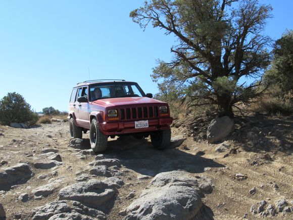 Coyote Flats 4x4 Trail just west of Biship CA - a rough moderate trail perfect for testing traction (245/75/r16 BFG KO2's) and the updated 3" Old Man Emu lift - Adequate ground clearance and traction aired down to 25psi!   