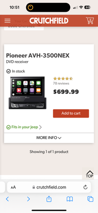 This is what Crutchfield suggested however I want the radio to fit in a double din spot.  Not obstructing my vents. 