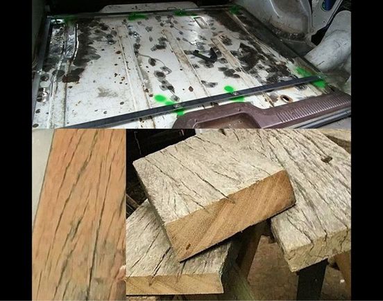 2 x 6 shrunken to 1 x 6 decking material. Gorgeous coloring.