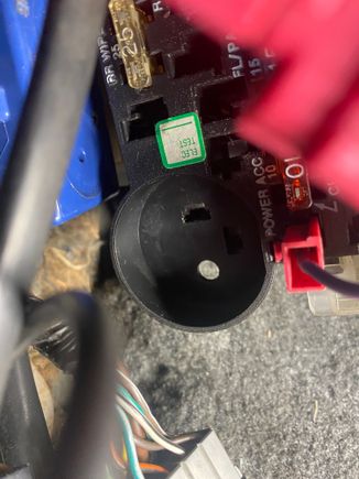 Turn signal flasher relay socket 