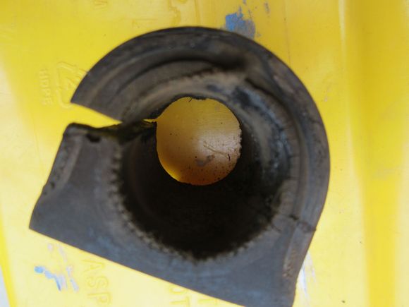 Old bushing, shot to hell