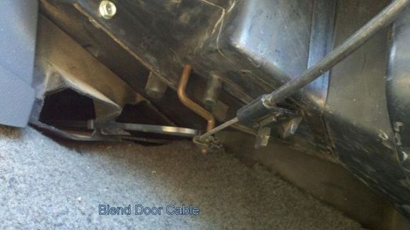 Blend door cable
