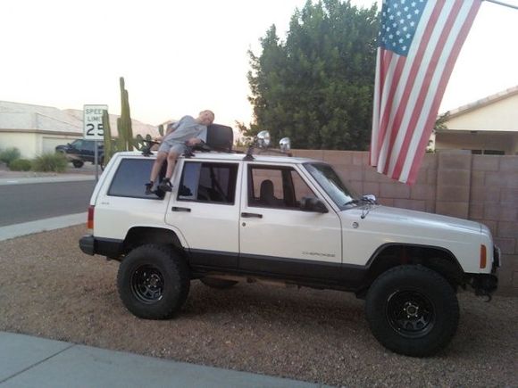 just put bed liner on the lowers of the jeep!