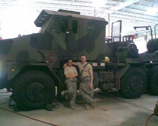 this is a huge truck, 42000lbs, it huals the m1 tank