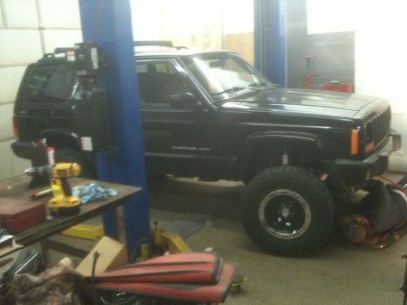 workin on lift