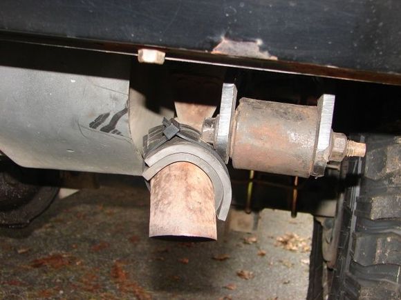my shackle/exhaust noise solution :D