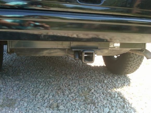 jeep hitch installed shortly after picking the jeep up $26 at the local JY