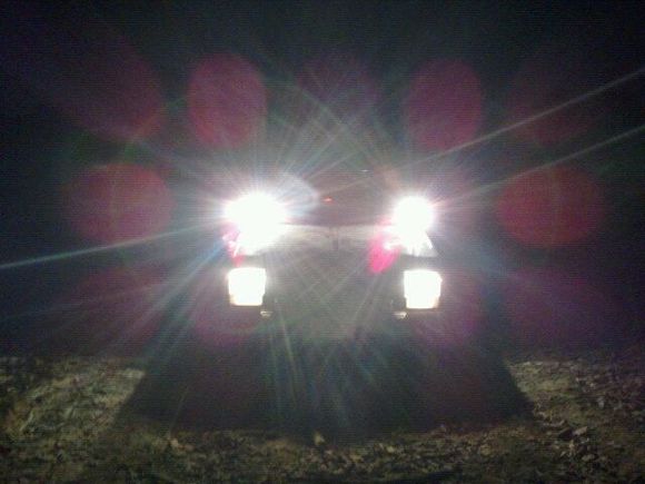 night shot! fogs being wired up tomorrow