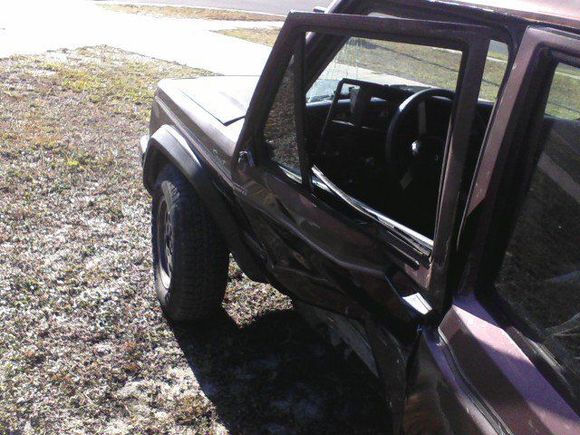 My Buddies old Xj, Totaled