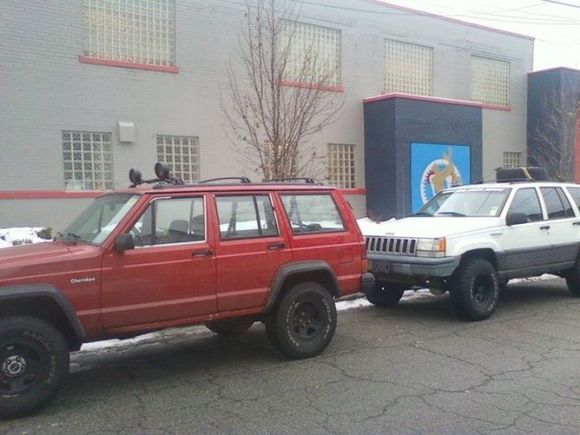 my and my buddy's 94 jeep grand cherokee