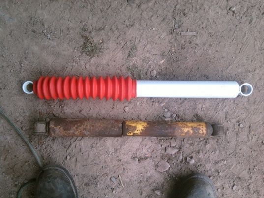 New Sky Jacker Nitro 8000 shocks vs old stockies.