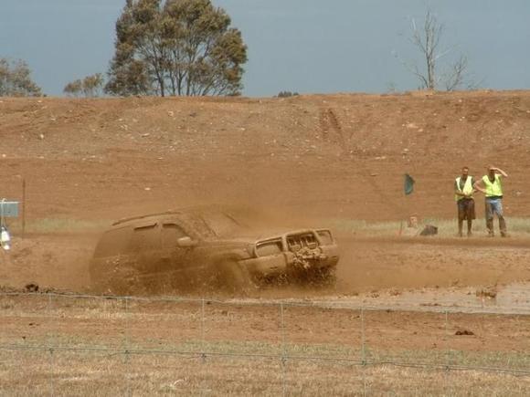 watching the mud bog