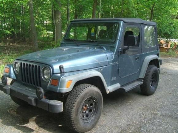 Jeep After, i also replaced the faded flares with some black ones right before i sold it, looked so much better with them.