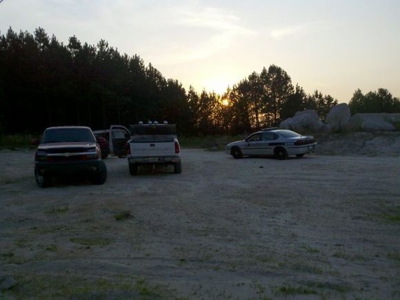coolest cop ever.. actually owned a jeep himself...still made us leave though lol