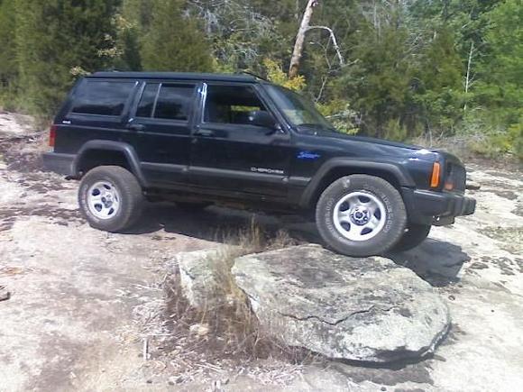 my old 98 sport on a rock the day i got it