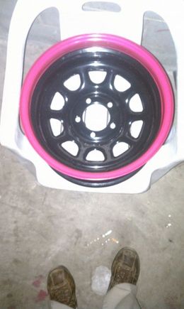 New wheels we painted