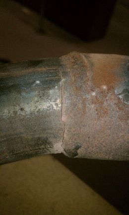 Old cracked header