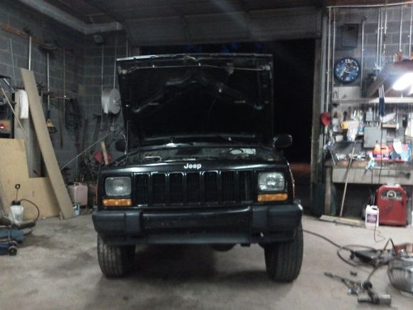 Halfway through the lifting process, amazing what just 3" can do-
