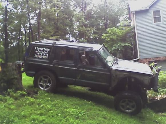 Flexing the new Jeep out